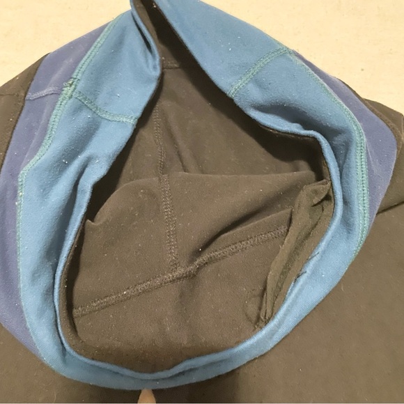 Lululemon Black and Blue Yoga Pants Flared Missing Size - Picture 7 of 16